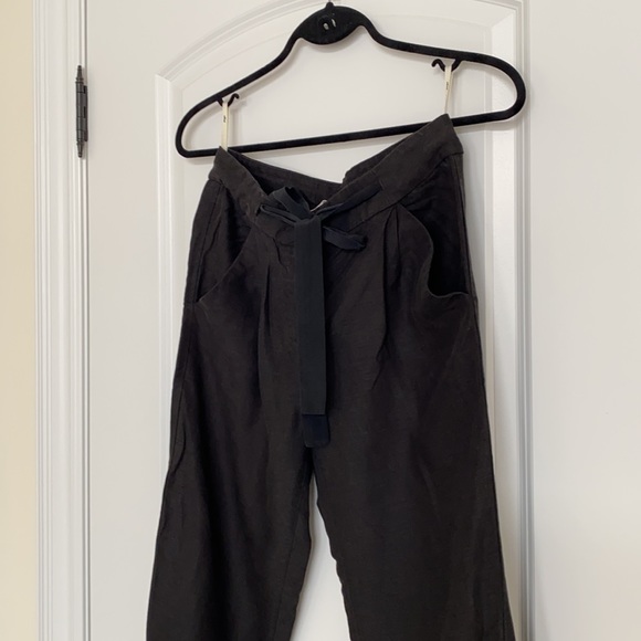 Wilfred Black Linen Pants - Picture 2 of 4